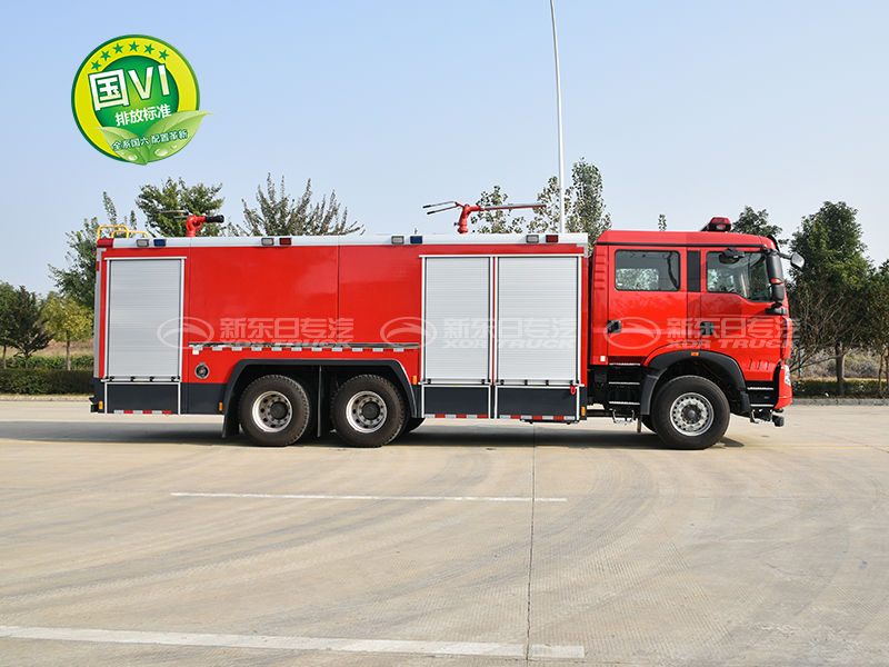 新東日牌 11噸   國六  豪沃TX7后雙橋干粉泡沫聯(lián)用消防車
